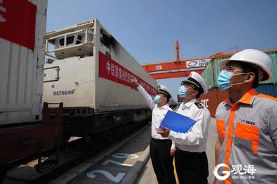 “齊魯號”歐亞班列首班冷鏈專列啟程，助力貨物進(jìn)出口高效流通